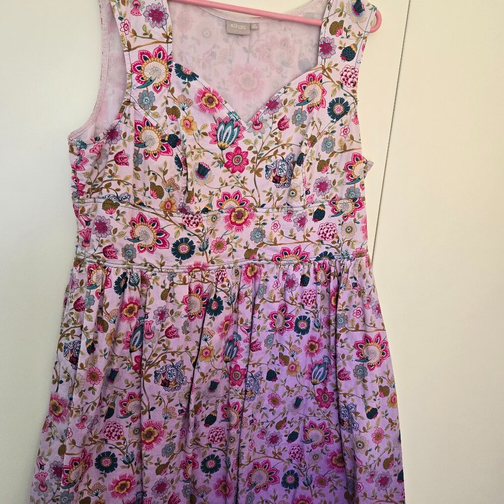 Floral ombre summer dress 2x with POCKETS!!!